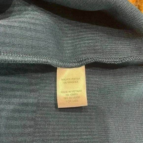 CHELSEA TAYLOR Mock Neck Teal Knit Dress size 6 - Picture 6 of 7